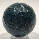 2 OBG Ornamental Blown Glass Art Glass Paperweights Surface Decorated Threading