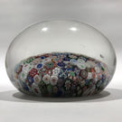Huge Antique Baccarat Art Glass Paperweight Rare Complex Closepacked Millefiori