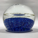 Vintage John Gentile Art Glass Frit Paperweight Moon Landing July 20, 1969