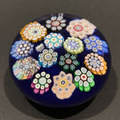 Vintage Peter Mcdougall Art Glass Paperweight Complex Closepack Millefiori