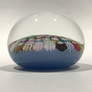 Vintage Peter Mcdougall Art Glass Paperweight Closepack on Blue