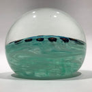Vintage Signed Gentile Art Glass Paperweight Millefiori Heart Garland