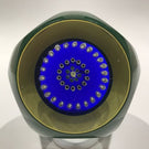 Signed Robert Mason LE Pairpoint Art Glass Paperweight Double Overlay Millefiori