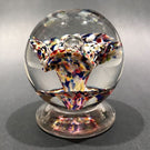 Antique Millville Art Glass Paperweight Footed Upright Fountain Flower