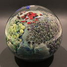 Mega 5” Josh Simpson Art Glass Paperweight Complex Inhabited Planet Sculpture