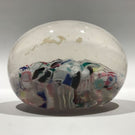 Antique New England Glass Co. Art Glass Paperweight Millefiori Scramble