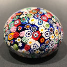 Vintage Murano Attica Murrina Art Glass Paperweight Closepacked Millefiori