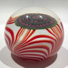 Galliano Ferro Murano Art Glass Paperweight Marbrie with Millefiori