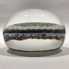 Large Signed La Murrina Murano Art Glass Paperweight Concentric Millefiori