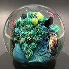 Signed Josh Simpson Art Glass Paperweight Complex Inhabited Millefiori Planet
