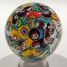 Rare Vintage Gentile Art Glass Marble Colorful Millefiori Scramble