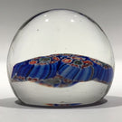 Vintage Murano Art Glass Paperweight Concentric Complex Millefiori