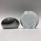 Two(2) Piece Lot Vintage & Contemporary Studio Art Glass Paperweight