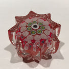Vintage Strathearn Miniature Molded Art Glass Paperweight Concentric Millefiori