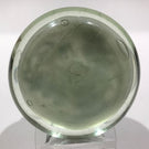 Antique Chinese Paint White Ground Art Glass Paperweight Cricket in Foliage