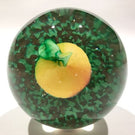 Vintage Murano Art Glass Paperweight Lampworked Pumpkin Squash