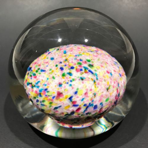 Huge Cenedese Murano Art Glass Paperweight Modern Design