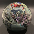 Mega 5” Josh Simpson Art Glass Paperweight Complex Inhabited Planet Sculpture