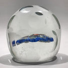 Vintage Murano Faceted Egg Art Glass Paperweight with Complex Millefiori