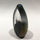 Signed Brian Maytum Art Glass Paperweight Faceted iridescent Upright Sculpture