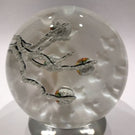 Signed Daniel Salazar Lundberg Studios Art Glass Paperweight First Snow of Kyoto