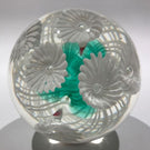 Vintage Murano Fratelli Toso Art Glass Paperweight Icepick Millefiori on Basket