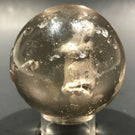 Rare Antique German Art Glass Sulphide Marble Begging Dog