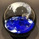 Vintage Unsigned Caithness Art Glass Paperweight Modern Shooting Star Design