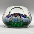 Perthshire P1998 Faceted Art Glass Paperweight Complex Millefiori