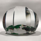 Antique Baccarat Faceted Art Glass Paperweight Lampworked Pansy