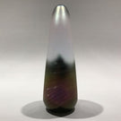 Signed Brian Maytum Art Glass Paperweight Faceted iridescent Upright Sculpture