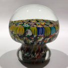 Vintage Murano Art Glass Piedouche Paperweight Complex Closepack Millefior