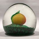 Vintage Murano Art Glass Paperweight Lampworked Pumpkin Squash