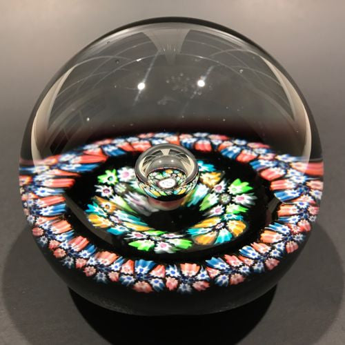 Vintage Caithness William Manson Art Glass Paperweight Millefiori Reflections