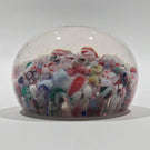 Antique New England Glass Co. NEGC Millefiori Scramble Art Glass Paperweight