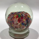 Early Chinese Art Glass Paperweight Rare Footed End of Day Millefiori Scramble