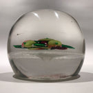 Antique New England Glass Co. NEGC Art Glass Paperweight Fruit Latticino Basket