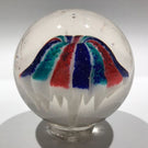 Antique Millville Art Glass Paperweight Tri-color Umbrella Fountain