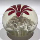 Rare Vintage American Ed Rithner Art Glass Paperweight Upright Frit Flower