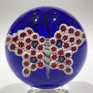 Large Chinese? Murano? Art Glass Paperweight Composite Millefiori Butterfly