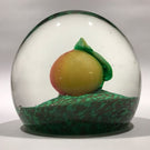 Vintage Murano Art Glass Paperweight Lampworked Pumpkin Squash