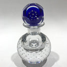 Vintage Pairpoint Art Glass Paperweight Millefiori Control Bubble Inkwell Bottle