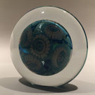 Large Robert Eickholt Art Glass Paperweight Dichroic Millefiori Disk Sculpture