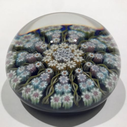 Vintage Perthshire Art Glass Paperweight 11 Twists