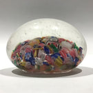 Early Chinese Art Glass Paperweight Complex Millefiori Scramble