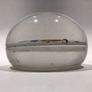 Antique Albert Graeser Art Glass Paperweight Hand painted Rose Name Plaque