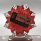 Vintage Strathearn Miniature Molded Art Glass Paperweight Concentric Millefiori