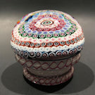 Rare 1953 Saint Louis Art Glass Paperweight Complex Millefiori Piedouche