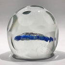 Vintage Murano Faceted Egg Art Glass Paperweight with Complex Millefiori