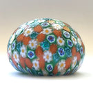 Vintage Antica Murrrina Art Glass Paperweight Closepack Murano Millefiori